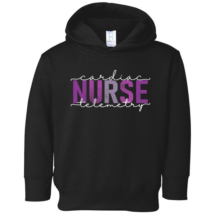 Cardiac Telemetry Nurse Practitioner Heart Nursing Pcu Nurse Toddler Hoodie