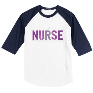 Cardiac Telemetry Nurse Practitioner Heart Nursing Pcu Nurse Baseball Sleeve Shirt