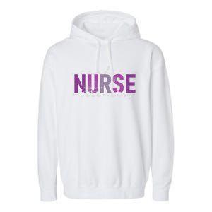 Cardiac Telemetry Nurse Practitioner Heart Nursing Pcu Nurse Garment-Dyed Fleece Hoodie