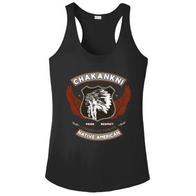 Chakankni Tribe Native American Indian Pride Respect Gift Ladies PosiCharge Competitor Racerback Tank