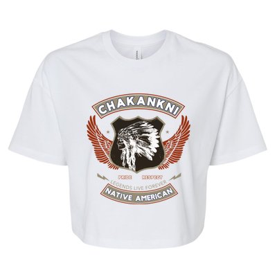 Chakankni Tribe Native American Indian Pride Respect Gift Bella+Canvas Jersey Crop Tee