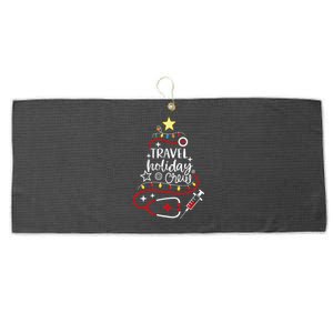 Christmas Transport Nurse Tech Flight Holiday Crew Large Microfiber Waffle Golf Towel