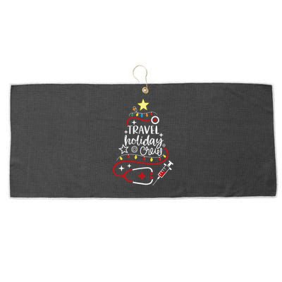 Christmas Transport Nurse Tech Flight Holiday Crew Large Microfiber Waffle Golf Towel