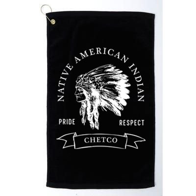 Chetco Tribe Native American Indian Pride Respect Vintage Great Gift Platinum Collection Golf Towel