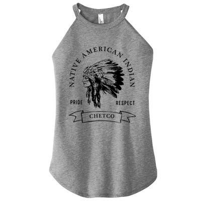 Chetco Tribe Native American Indian Pride Respect Vintage Great Gift Women's Perfect Tri Rocker Tank