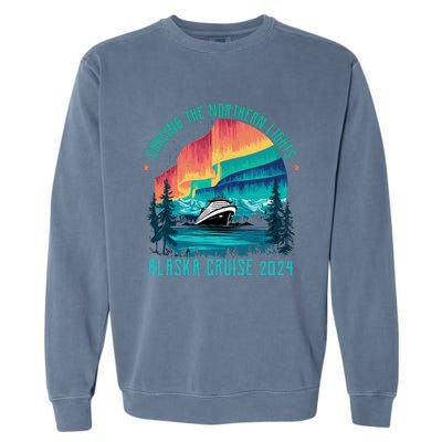 Chasing The Northern Lights Alaska Cruise 2024 Adventure Garment-Dyed Sweatshirt