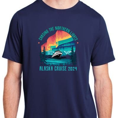 Chasing The Northern Lights Alaska Cruise 2024 Adventure Adult ChromaSoft Performance T-Shirt