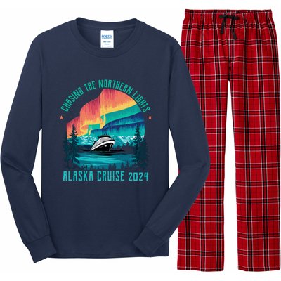 Chasing The Northern Lights Alaska Cruise 2024 Adventure Long Sleeve Pajama Set