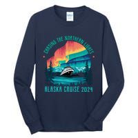 Chasing The Northern Lights Alaska Cruise 2024 Adventure Tall Long Sleeve T-Shirt