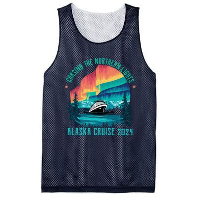 Chasing The Northern Lights Alaska Cruise 2024 Adventure Mesh Reversible Basketball Jersey Tank