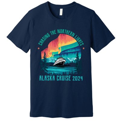 Chasing The Northern Lights Alaska Cruise 2024 Adventure Premium T-Shirt