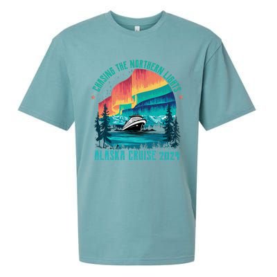 Chasing The Northern Lights Alaska Cruise 2024 Adventure Sueded Cloud Jersey T-Shirt