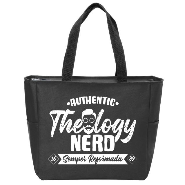 Christian Theology Nerd 1689 Reformed Seminary Zip Tote Bag