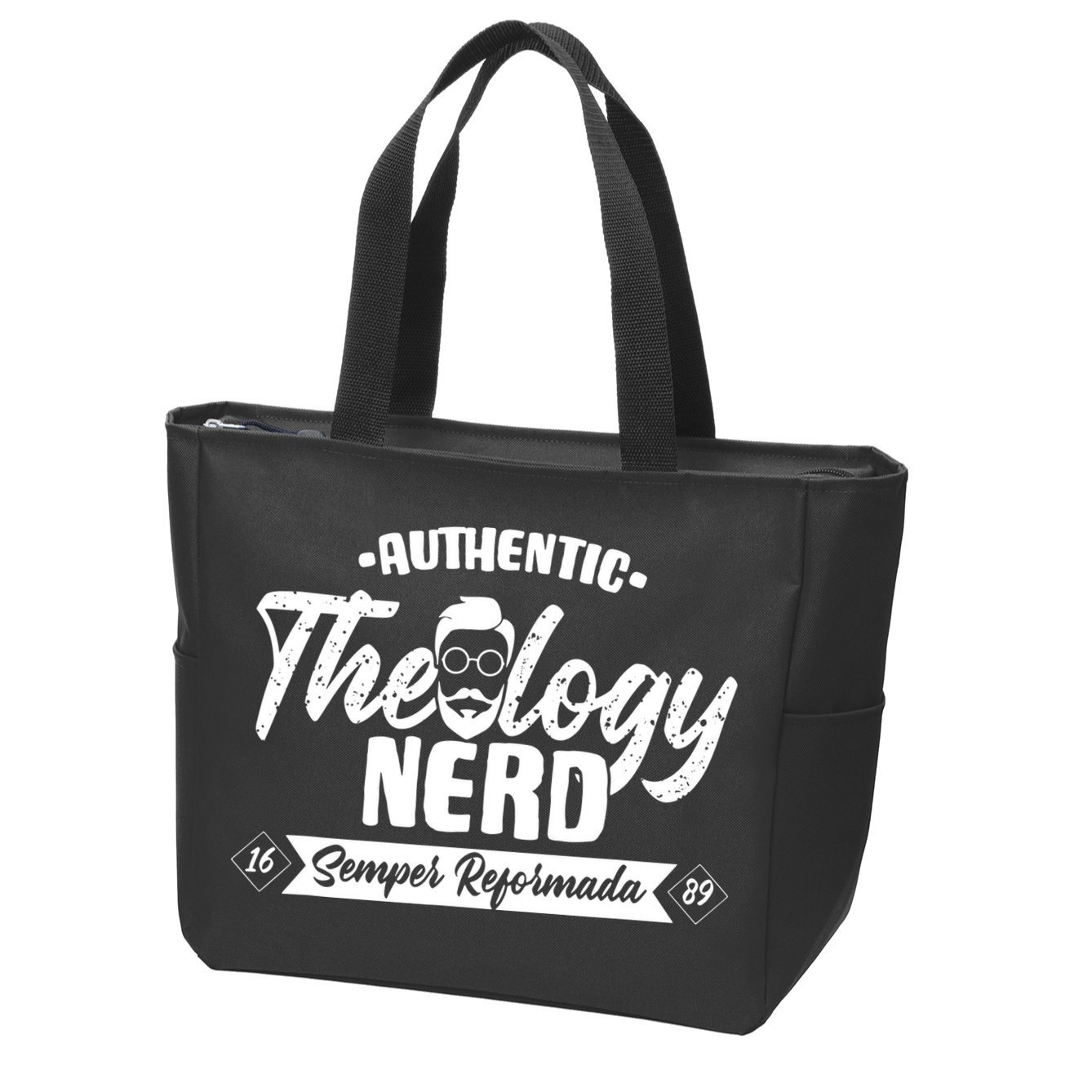 Christian Theology Nerd 1689 Reformed Seminary Zip Tote Bag
