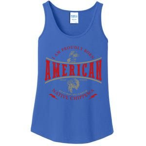 Chippewa Tribe Native American Indian Strong Pride Retro Gift Ladies Essential Tank