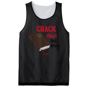 Crack This Not Drugs Holy Bible Christian God Gift Mesh Reversible Basketball Jersey Tank