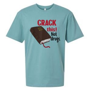 Crack This Not Drugs Holy Bible Christian God Gift Sueded Cloud Jersey T-Shirt