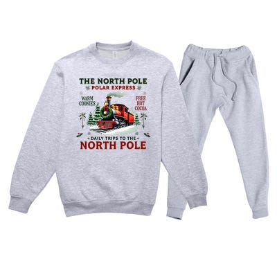 Christmas The North Pole P.O.L.A.R E.X.P.R.E.S.S The North Pole Xmas Premium Crewneck Sweatsuit Set