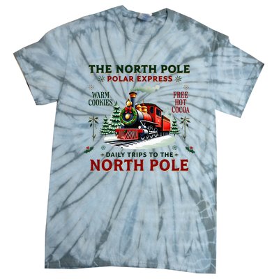 Christmas The North Pole P.O.L.A.R E.X.P.R.E.S.S The North Pole Xmas Tie-Dye T-Shirt