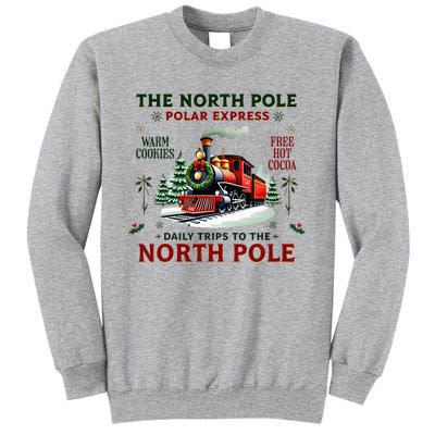 Christmas The North Pole P.O.L.A.R E.X.P.R.E.S.S The North Pole Xmas Tall Sweatshirt