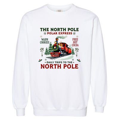 Christmas The North Pole P.O.L.A.R E.X.P.R.E.S.S The North Pole Xmas Garment-Dyed Sweatshirt