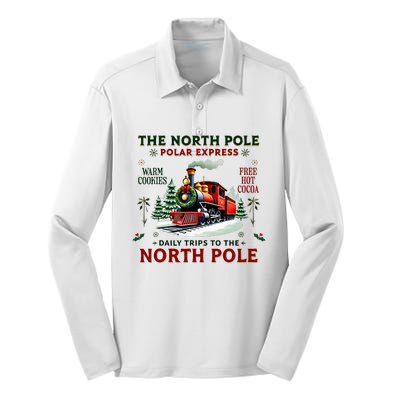 Christmas The North Pole P.O.L.A.R E.X.P.R.E.S.S The North Pole Xmas Silk Touch Performance Long Sleeve Polo