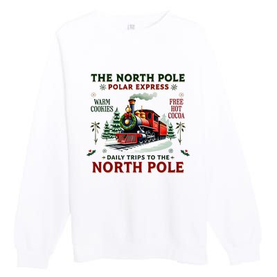 Christmas The North Pole P.O.L.A.R E.X.P.R.E.S.S The North Pole Xmas Premium Crewneck Sweatshirt