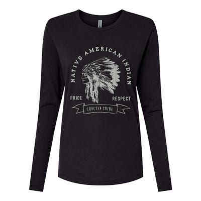 Choctaw Tribe Native American Indian Pride Respect Womens Cotton Relaxed Long Sleeve T-Shirt