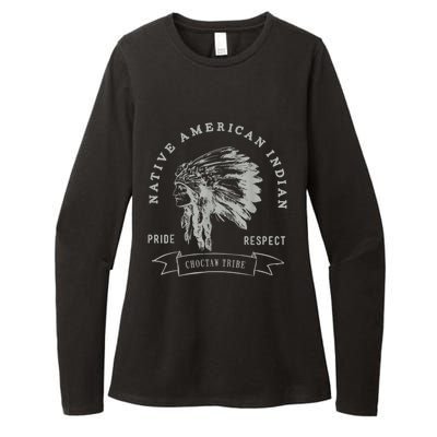 Choctaw Tribe Native American Indian Pride Respect Womens CVC Long Sleeve Shirt