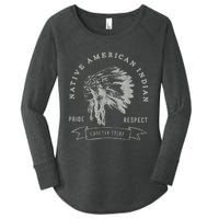 Choctaw Tribe Native American Indian Pride Respect Women's Perfect Tri Tunic Long Sleeve Shirt