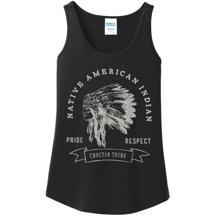 Choctaw Tribe Native American Indian Pride Respect Ladies Essential Tank