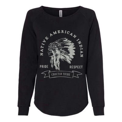 Choctaw Tribe Native American Indian Pride Respect Womens California Wash Sweatshirt