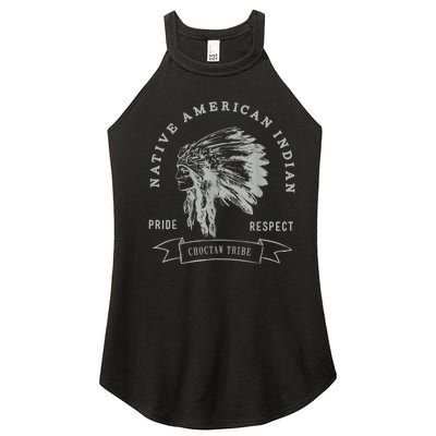 Choctaw Tribe Native American Indian Pride Respect Women's Perfect Tri Rocker Tank