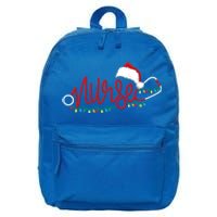 Christmas Tree Nursing Funny Nurse Rn Lpn Squad Cool Gift 16 in Basic Backpack