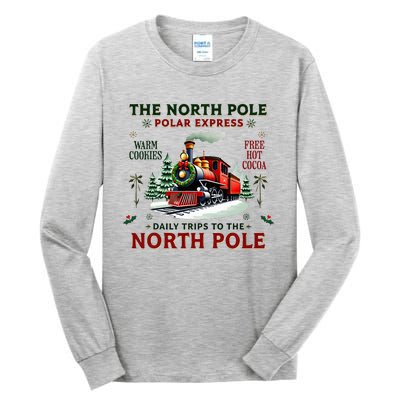 Christmas The North Pole Express The North Pole Xmas Tall Long Sleeve T-Shirt