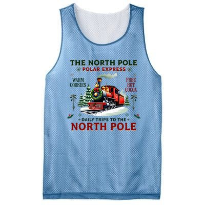 Christmas The North Pole Express The North Pole Xmas Mesh Reversible Basketball Jersey Tank