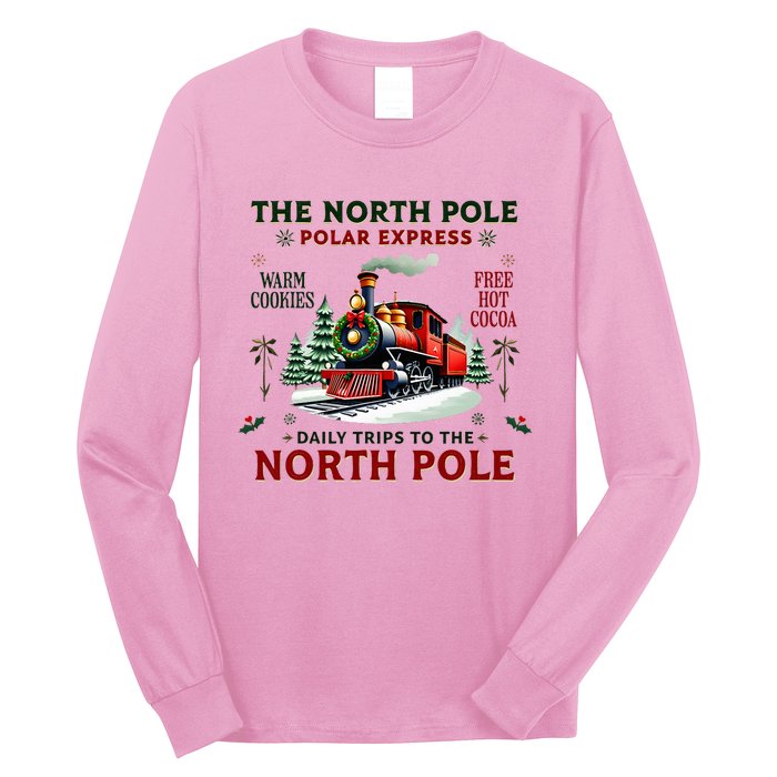 Christmas The North Pole Express The North Pole Xmas Long Sleeve Shirt