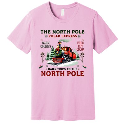 Christmas The North Pole Express The North Pole Xmas Premium T-Shirt