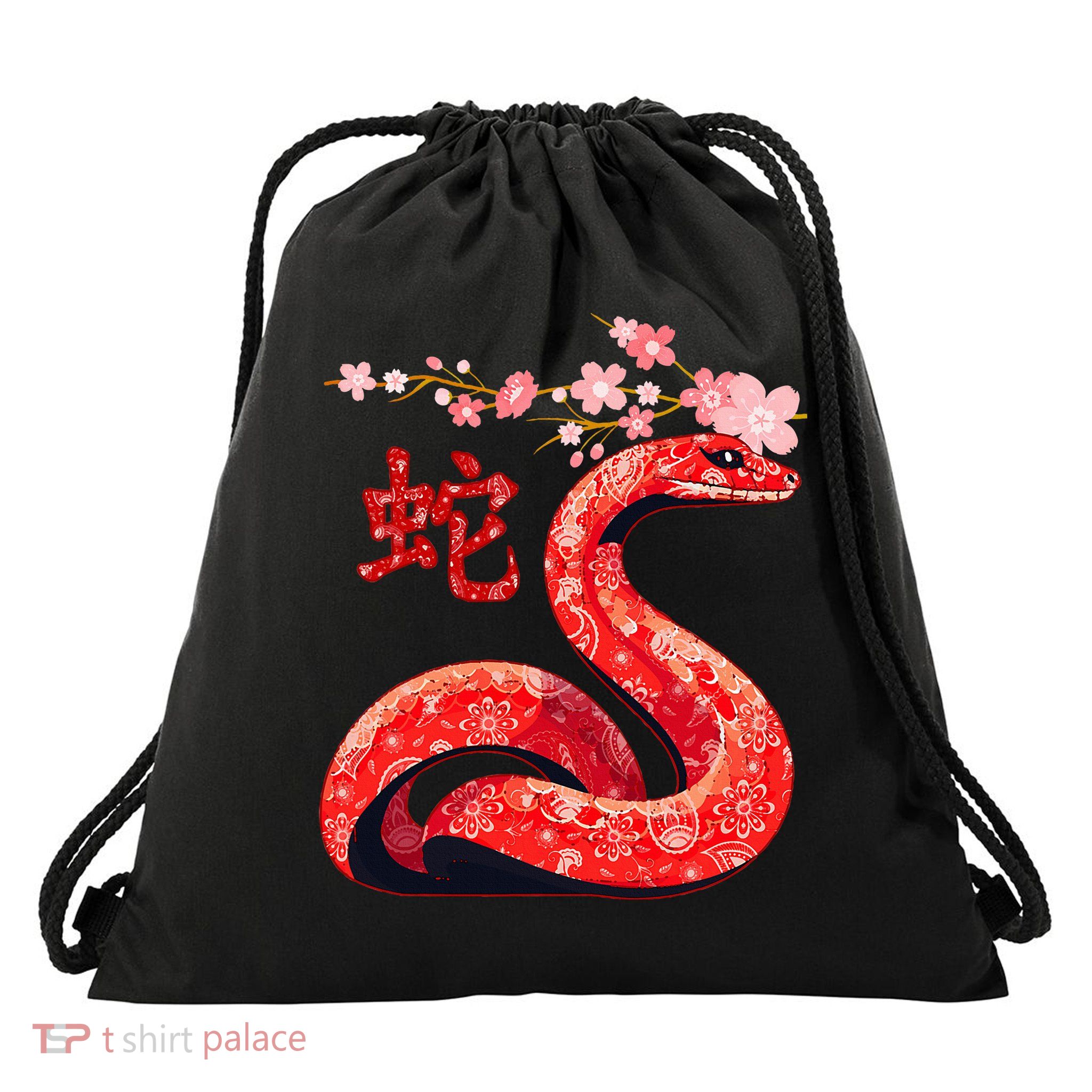 Chinese Traditional New Year 2025 Year Of The Snake 2025 Drawstring Bag