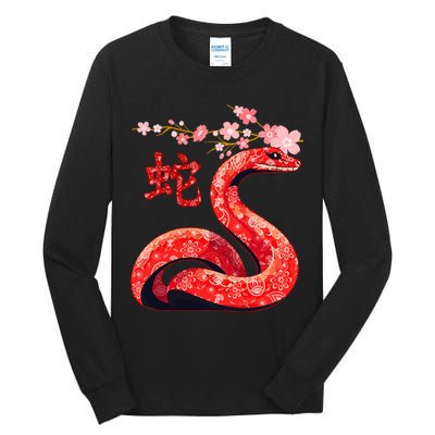 Chinese Traditional New Year 2025 Year Of The Snake 2025 Tall Long Sleeve T-Shirt
