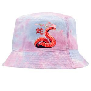 Chinese Traditional New Year 2025 Year Of The Snake 2025 Tie-Dyed Bucket Hat