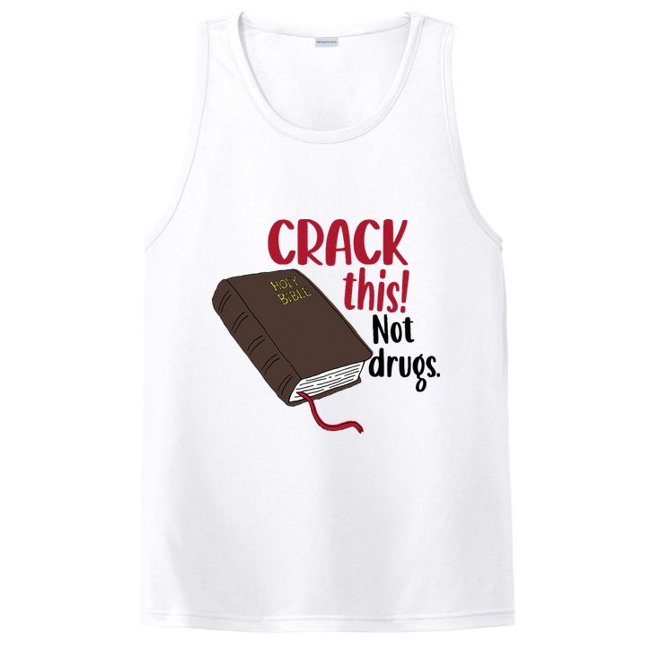 Crack This Not Drugs Holy Bible Christian God Saying PosiCharge Competitor Tank