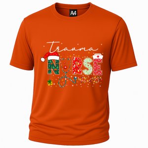 Christmas Trauma Nurse Funny Gift For Nursing Student Gift Cooling Performance Crew T-Shirt