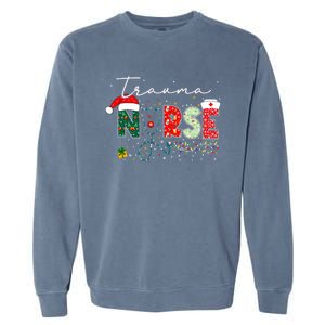 Christmas Trauma Nurse Funny Gift For Nursing Student Gift Garment-Dyed Sweatshirt