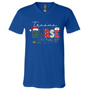 Christmas Trauma Nurse Funny Gift For Nursing Student Gift V-Neck T-Shirt