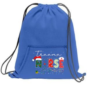 Christmas Trauma Nurse Funny Gift For Nursing Student Gift Sweatshirt Cinch Pack Bag