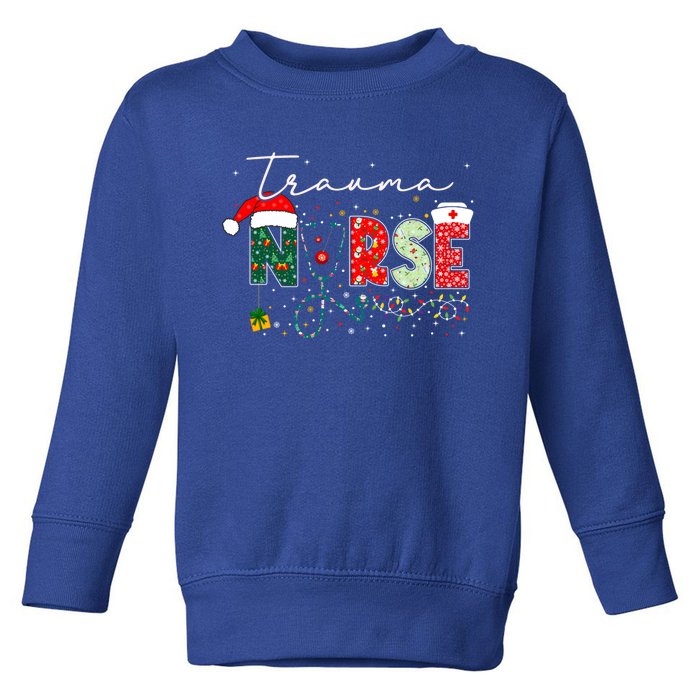 Christmas Trauma Nurse Funny Gift For Nursing Student Gift Toddler Sweatshirt