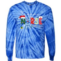 Christmas Trauma Nurse Funny Gift For Nursing Student Gift Tie-Dye Long Sleeve Shirt