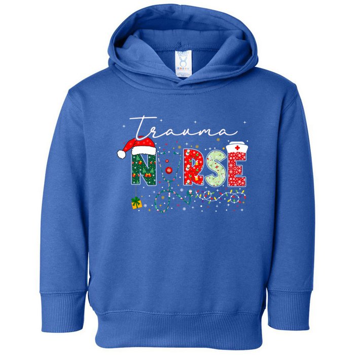 Christmas Trauma Nurse Funny Gift For Nursing Student Gift Toddler Hoodie