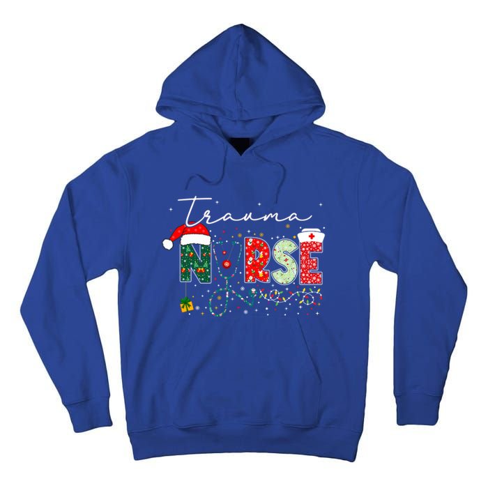 Christmas Trauma Nurse Funny Gift For Nursing Student Gift Tall Hoodie